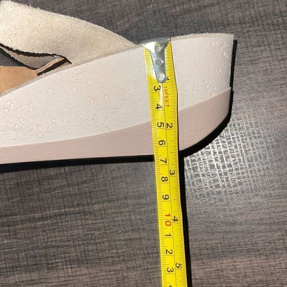 Fantasy Sandals Leather Buckle Slide Sandals, Size 38 - Picture 8 of 8